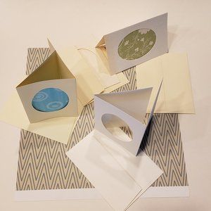 3/$15  4 Oval-Window Tri-Fold Crafting Cards